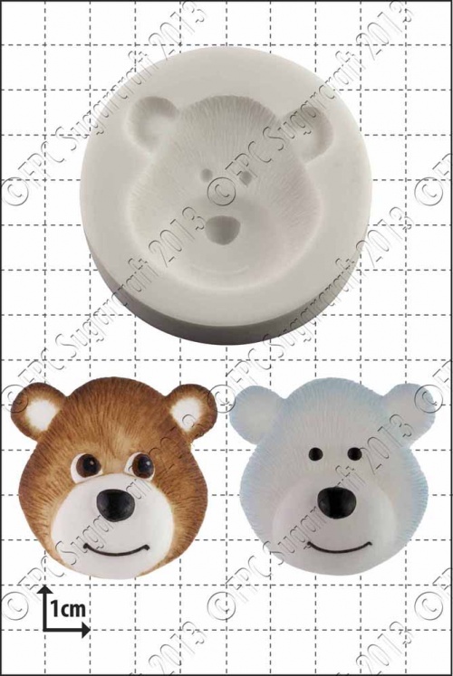 'Bear Head' Silicone Mould